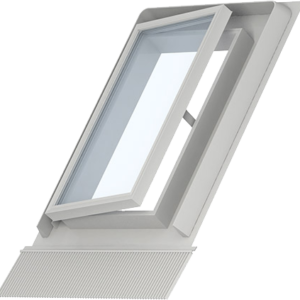 Бял скатен прозорец VELUX